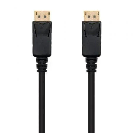 Cable DisplayPort 1.2 4K Nanocable 10.15.2300/ DisplayPort Macho - DisplayPort Macho/ 50cm/ Negro - PixelPlaza