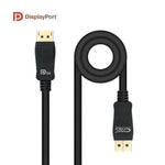 Cable DisplayPort 1.4 8K Nanocable 10.15.2501-L150/ DisplayPort Macho - DisplayPort Macho/ 1.5m/ Certificado/ Negro - PixelPlaza