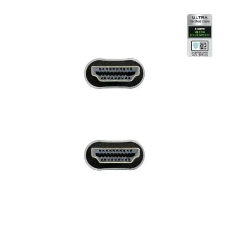 Cable HDMI 2.1 8K Nanocable 10.15.8102/ HDMI Macho - HDMI Macho/ 2m/ Certificado/ Negro - PixelPlaza