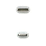 Cable USB 2.0 Tipo-C Lightning Nanocable 10.10.0600/ USB Tipo-C Macho - Lightning Macho/ 50cm/ Blanco - PixelPlaza