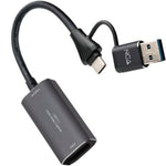 Capturadora de Video Externa Nanocable 10.15.0001/ USB Tipo-C - USB 3.0