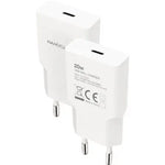 Cargador de Pared Nanocable 10.10.2021/ 1xUSB Tipo-C/ 20W/ Blanco - PixelPlaza