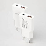Cargador de Pared Nanocable 10.10.2028/ 1xUSB Tipo-C/ 1xUSB Macho/ 30W/ Blanco - PixelPlaza