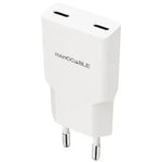 Cargador de Pared Nanocable 10.10.2029/ 2xUSB Tipo-C/ 30W/ Blanco - PixelPlaza