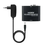 Conversor Nanocable 10.16.2101-BK/ HDMI Hembra - VGA Hembra/ Jack 3.5 Hembra/ 15cm/ Negro - PixelPlaza