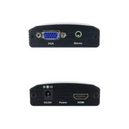Conversor Nanocable 10.16.2101-BK/ HDMI Hembra - VGA Hembra/ Jack 3.5 Hembra/ 15cm/ Negro - PixelPlaza