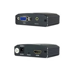 Conversor Nanocable 10.16.2101-BK/ HDMI Hembra - VGA Hembra/ Jack 3.5 Hembra/ 15cm/ Negro - PixelPlaza