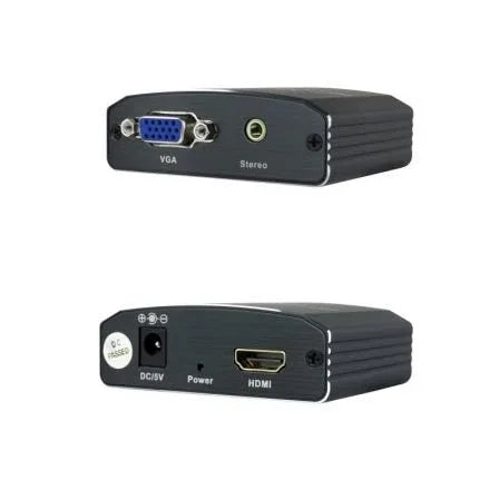 Conversor Nanocable 10.16.2101-BK/ HDMI Hembra - VGA Hembra/ Jack 3.5 Hembra/ 15cm/ Negro - PixelPlaza
