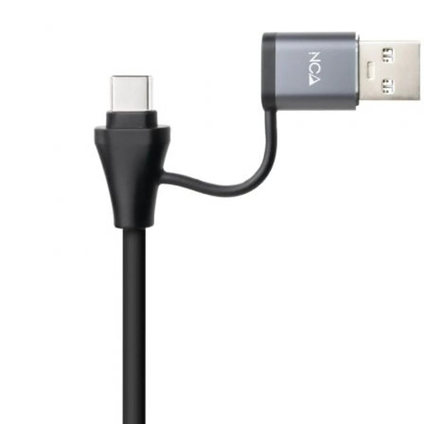 Hub USB + USB Tipo-C 3.0 Nanocable 10.03.0412/ 3xUSB/ 1xRJ45/ Gris - PixelPlaza