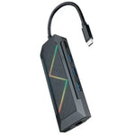 Docking USB Tipo-C Nanocable 10.16.0801/ 3xUSB/ 1xUSB Tipo-C PD/ 1xHDMI/ 1xRJ45/ 1xLector Tarjetas SD TF - PixelPlaza