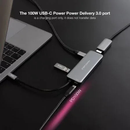 Docking Tipo-C Nanocable 10.16.1006/ 2xUSB/ 1xHDMI 4K/ 2xUSB Tipo-C/ 1xUSB Tipo-C PD - PixelPlaza