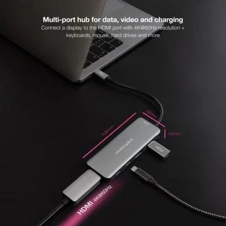 Docking Tipo-C Nanocable 10.16.1006/ 2xUSB/ 1xHDMI 4K/ 2xUSB Tipo-C/ 1xUSB Tipo-C PD - PixelPlaza