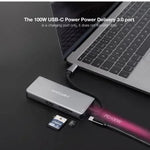Docking Tipo-C Nanocable 10.16.1009/ 3xUSB/ 2xHDMI 4K/ 1xRJ45/ 1xLector tarjetas/ 1xUSB Tipo-C PD/ Gris - PixelPlaza