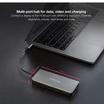 Docking Tipo-C Nanocable 10.16.1009/ 3xUSB/ 2xHDMI 4K/ 1xRJ45/ 1xLector tarjetas/ 1xUSB Tipo-C PD/ Gris - PixelPlaza
