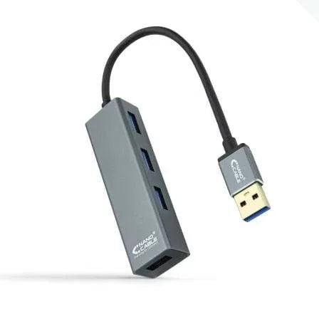 Hub USB 3.0 Nanocable 10.16.4402/ 4xUSB/ Gris - PixelPlaza