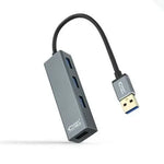 Hub USB 3.0 Nanocable 10.16.4402/ 4xUSB/ Gris - PixelPlaza
