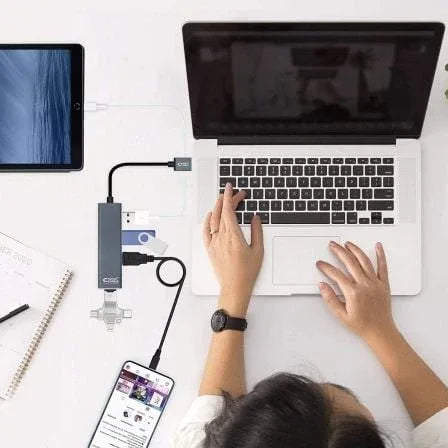 Hub USB 3.0 Nanocable 10.16.4402/ 4xUSB/ Gris - PixelPlaza