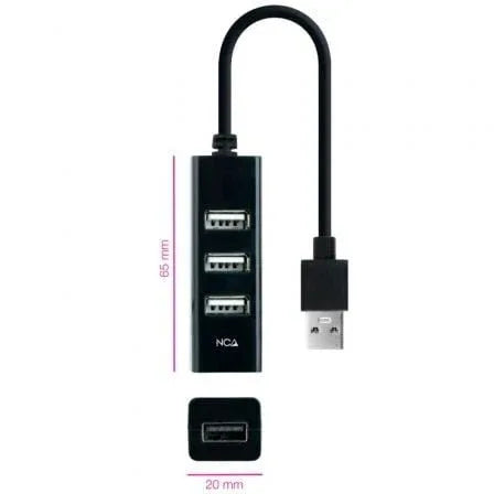 Hub USB 2.0 Nanocable 10.16.4404/ 4xUSB - PixelPlaza