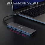 Hub USB Tipo-C Nanocable 10.16.4409/ 3xUSB/ 1xUSB Tipo-C/ Gris - PixelPlaza