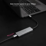 Hub USB Tipo-C Nanocable 10.16.4505/ 4xUSB Tipo-C/ 1xUSB Tipo-C DP/ Gris - PixelPlaza