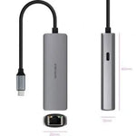 Hub USB Tipo-C 3.1 Nanocable 10.16.4603/ 1xUSB Tipo-C PD/ 1xRJ45/ Gris - PixelPlaza
