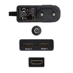 Duplicador HDMI Nanocable 10.25.3502/ HDMI Macho - 2x HDMI Hembra - PixelPlaza