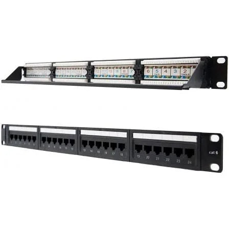 Patch Panel Nanocable 10.21.3124/ 24 Puertos/ Cat.6/ Altura 1U - PixelPlaza