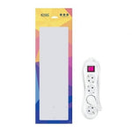 Regleta con Interruptor Nanocable 10.37.0004/ 4 Tomas de Corriente/ Cable 1.4m/ Blanca
