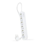 Regleta Nanocable 10.37.0006-NS/ 6 Tomas de Corriente/ Cable 1.4m/ Blanca - PixelPlaza
