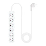 Regleta Nanocable 10.37.0006-NS/ 6 Tomas de Corriente/ Cable 1.4m/ Blanca - PixelPlaza