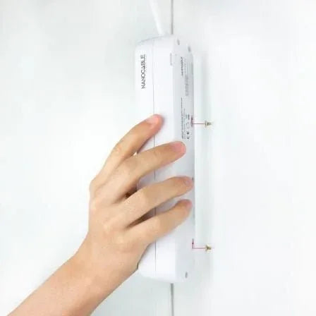 Regleta Nanocable 10.37.0006-NS/ 6 Tomas de Corriente/ Cable 1.4m/ Blanca - PixelPlaza