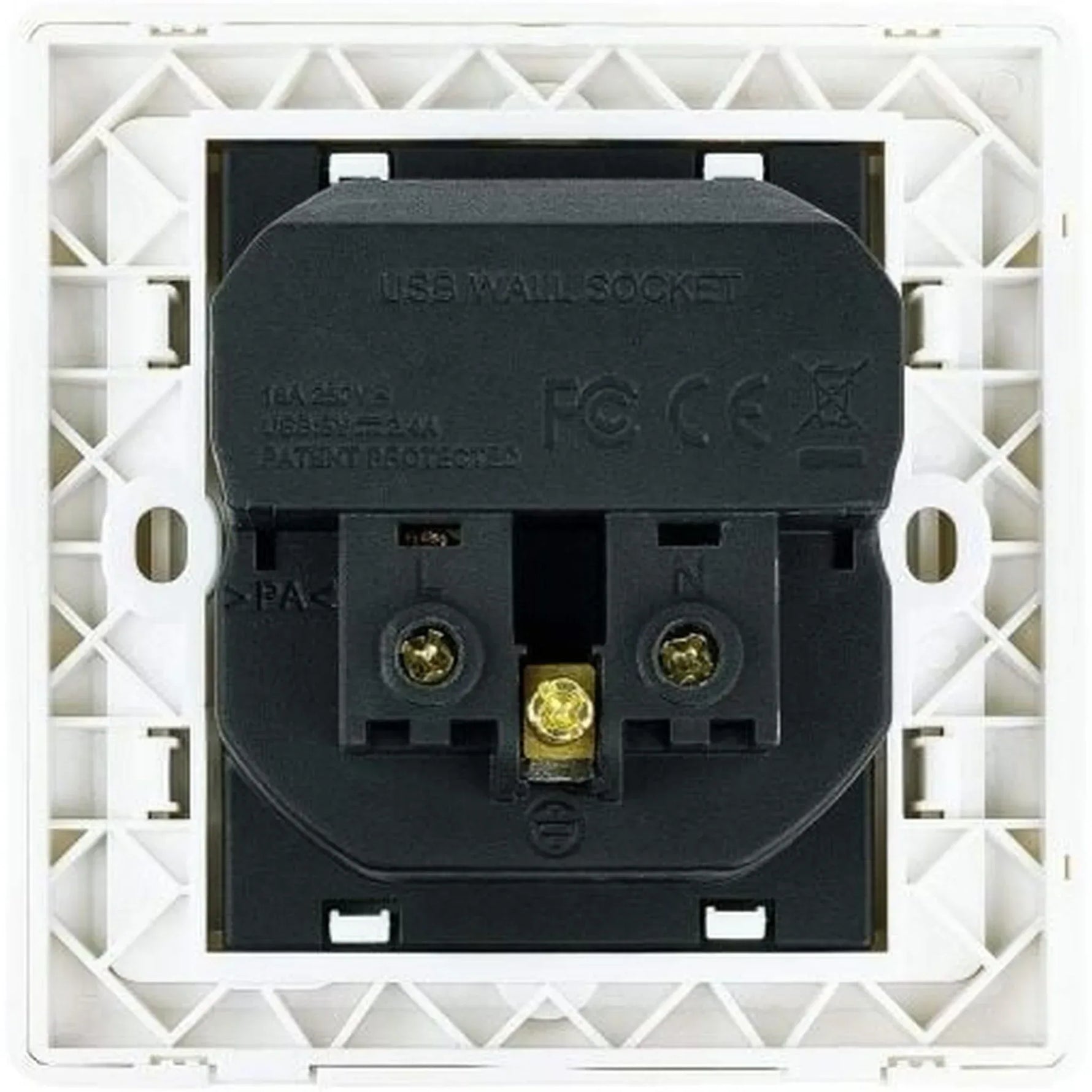 Roseta de Pared Nanocable 10.35.0010/ 1 Schuko/ 2 USB - PixelPlaza
