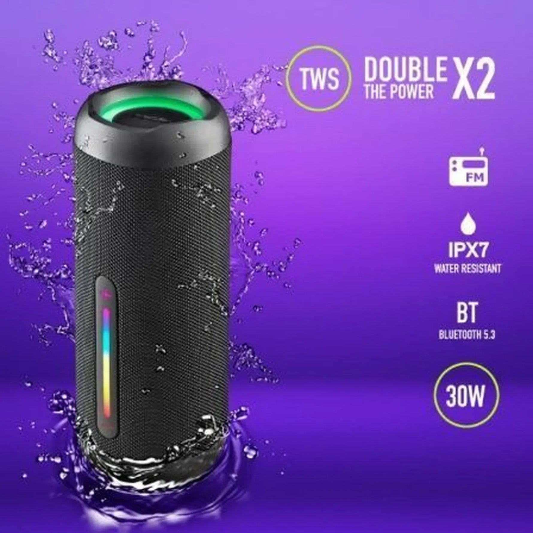 Altavoz con Bluetooth NGS Roller Furia 2/ 30W/ 2.0 - PixelPlaza
