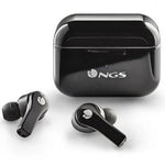 Auriculares Bluetooth NGS Ártica Bloom con estuche de carga/ Autonomía 6h/ Negros - PixelPlaza