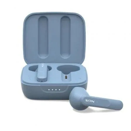 Auriculares Bluetooth NGS Ártica Move con estuche de carga/ Autonomía 7h/ Azules - PixelPlaza