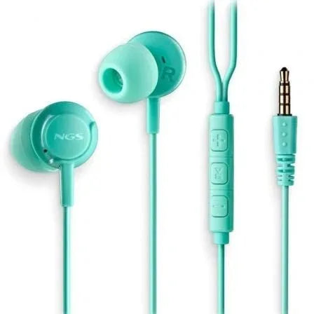 Auriculares Intrauditivos NGS Cross Drift/ con Micrófono/ Jack 3.5/ Verdes - PixelPlaza