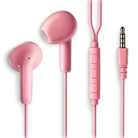 Auriculares Intrauditivos NGS Cross Flip/ con Micrófono/ Jack 3.5/ Rosas - PixelPlaza