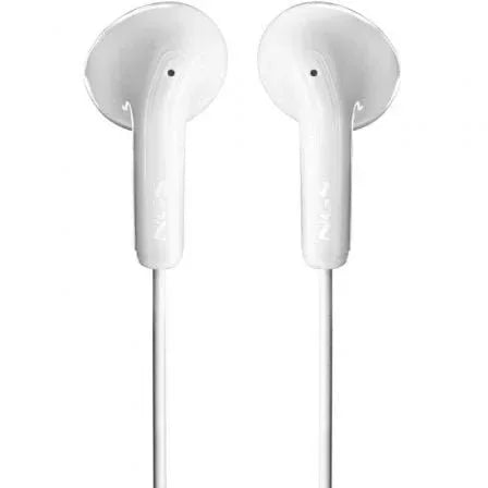 Auriculares Intrauditivos NGS Cross Flip/ con Micrófono/ Jack 3.5/ Blancos - PixelPlaza