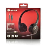 Auriculares NGS MSX 10 Pro/ con Micrófono/ Jack 3.5/ Negros - PixelPlaza