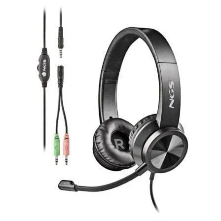 Auriculares NGS MSX 11 Pro/ con Micrófono/ Jack 3.5/ Negros - PixelPlaza