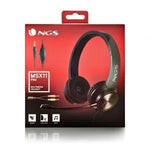 Auriculares NGS MSX 11 Pro/ con Micrófono/ Jack 3.5/ Negros - PixelPlaza