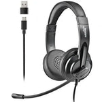 Auriculares NGS VOX605 USB-C/ con Micrófono/ USB Tipo-C/ Negros - PixelPlaza