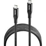 Cable USB 4.0 Tipo-C NGS KNOT/ USB Tipo-C Macho - USB Tipo-C Macho/ Hasta 240W/ 40Gbps/ 2m/ Negro - PixelPlaza