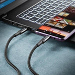 Cable USB 4.0 Tipo-C NGS KNOT/ USB Tipo-C Macho - USB Tipo-C Macho/ Hasta 240W/ 40Gbps/ 2m/ Negro - PixelPlaza