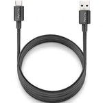 Cable USB 2.0 NGS ZYRO-AC/ USB Macho - USB Tipo-C Macho/ Hasta 15W/ 480Mbps/ 1m/ Negro - PixelPlaza