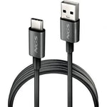 Cable USB 2.0 NGS ZYRO-AC/ USB Macho - USB Tipo-C Macho/ Hasta 15W/ 480Mbps/ 1m/ Negro - PixelPlaza