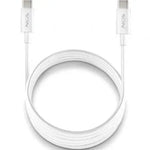 Cable USB 2.0 Tipo-C NGS ZYRO 60W-1/ USB Tipo-C Macho - USB Tipo-C Macho/ Hasta 60W/ 480Mbps/ 1m/ Blanco - PixelPlaza