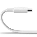 Cable USB 2.0 Tipo-C NGS ZYRO 60W-1/ USB Tipo-C Macho - USB Tipo-C Macho/ Hasta 60W/ 480Mbps/ 1m/ Blanco - PixelPlaza