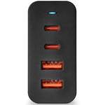 Cargador de Pared GaN NGS Bud 100W/ 2xUSB Tipo-C/ 2xUSB/ 100W - PixelPlaza