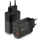 Cargador de Pared GaN NGS Bud 65W/ 2xUSB Tipo-C/ 1xUSB/ 65W - PixelPlaza